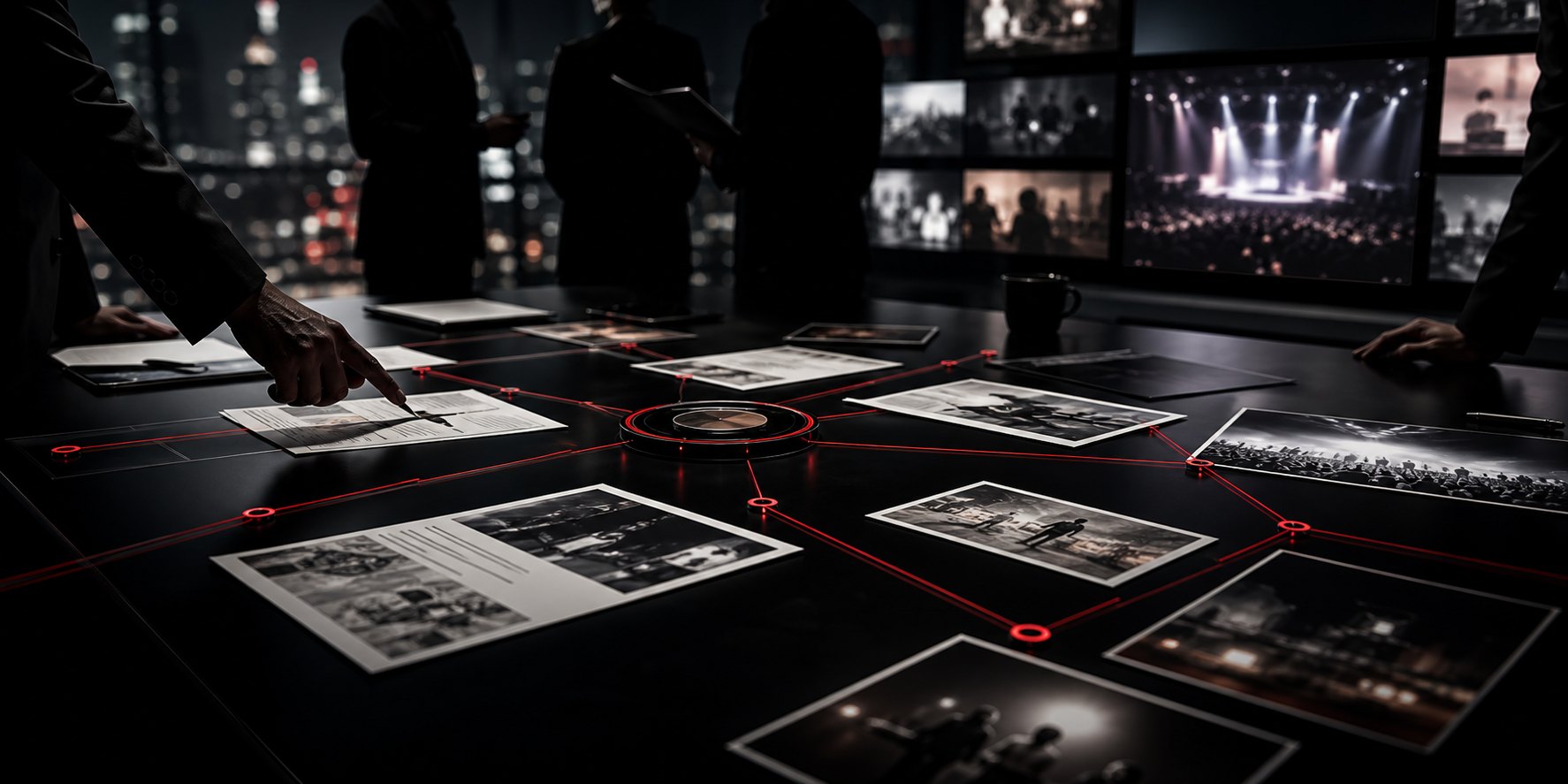 Entertainment partnership network visual